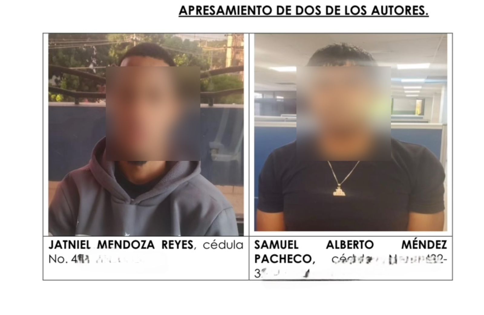 Capturan a tres implicados en el homicidio de Rubel Pérez; dos fueron ...